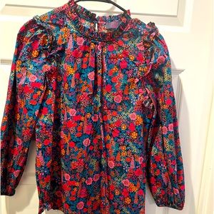 JCrew women’s liberty fabrics blouse